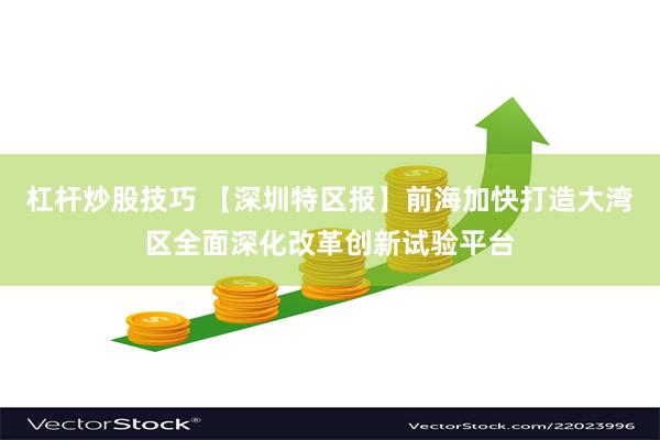 杠杆炒股技巧 【深圳特区报】前海加快打造大湾区全面深化改革创新试验平台