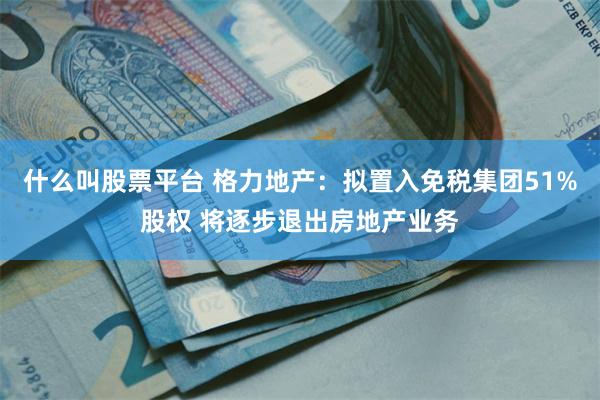 什么叫股票平台 格力地产：拟置入免税集团51%股权 将逐步退出房地产业务