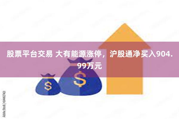 股票平台交易 大有能源涨停，沪股通净买入904.99万元