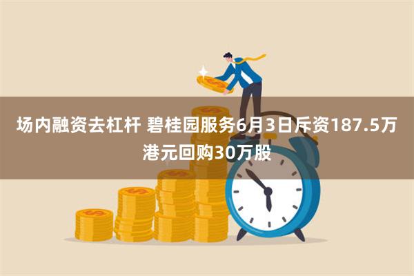 场内融资去杠杆 碧桂园服务6月3日斥资187.5万港元回购30万股